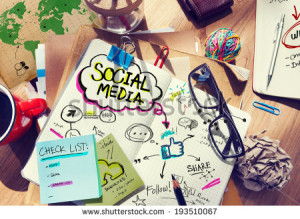 Social Media stock-photo-desk-with-social-media-and-connection-concept-193510067